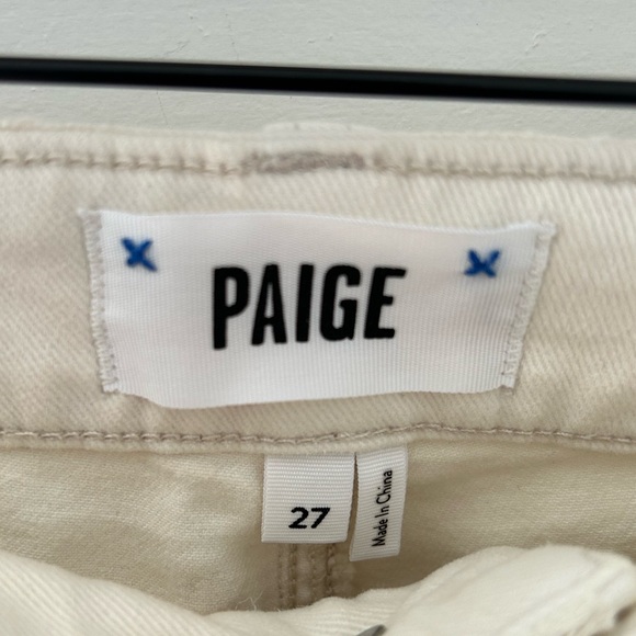 Paige Colette Crop Flare Raw Hem Jeans - Picture 6 of 12